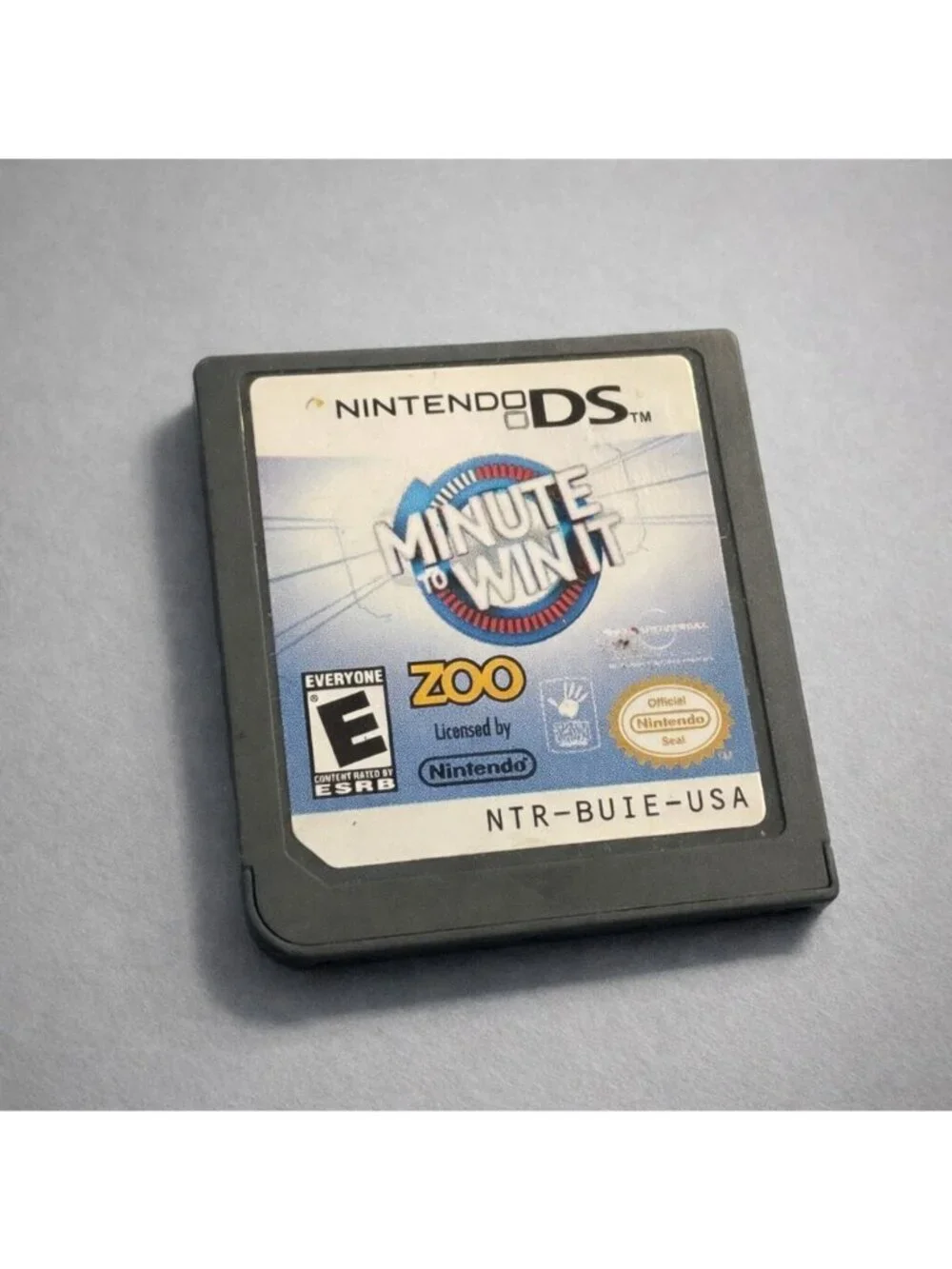 Minute to Win It (Nintendo DS, 2010) - Zoo Games - Fun Party Mini-Games Untested